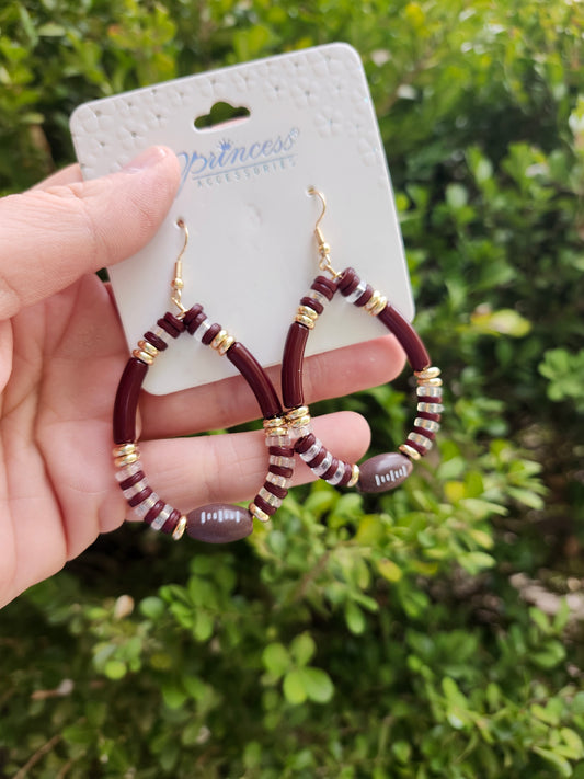 Football earrings
