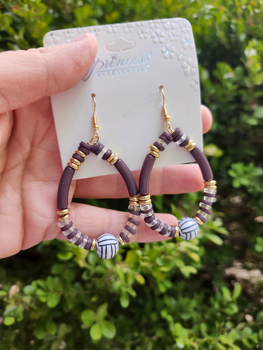 Volleyball earrings