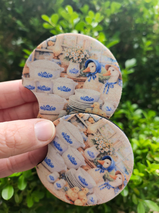 Vintage duck car coaster