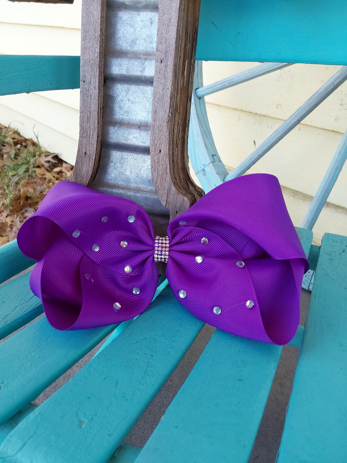 Purple sparkle bow