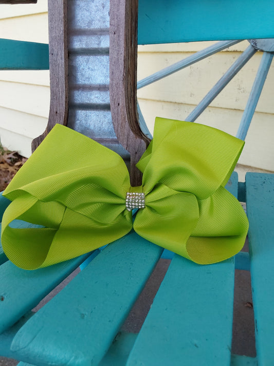 Lime green dimond bow