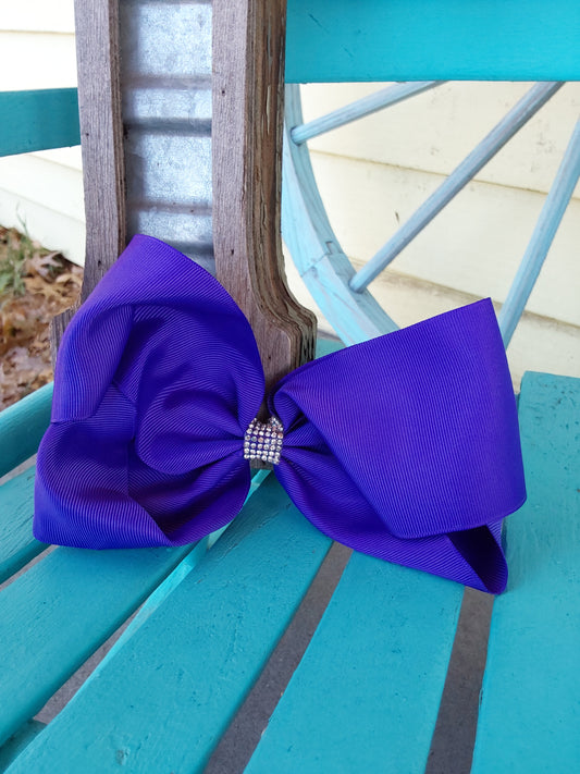 Purple diamond bow