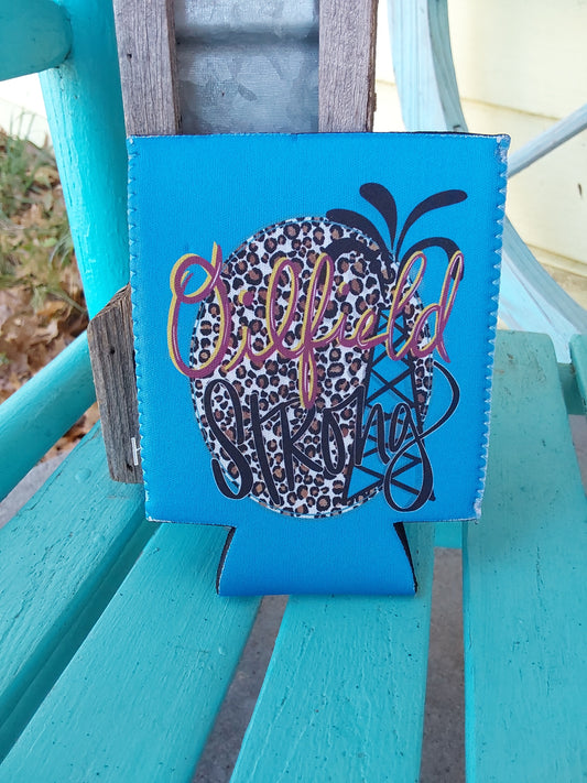 Oilfield strong small can koozie