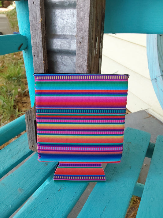 Serape small can koozie