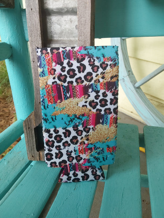 Gold sparkle Slim can koozie