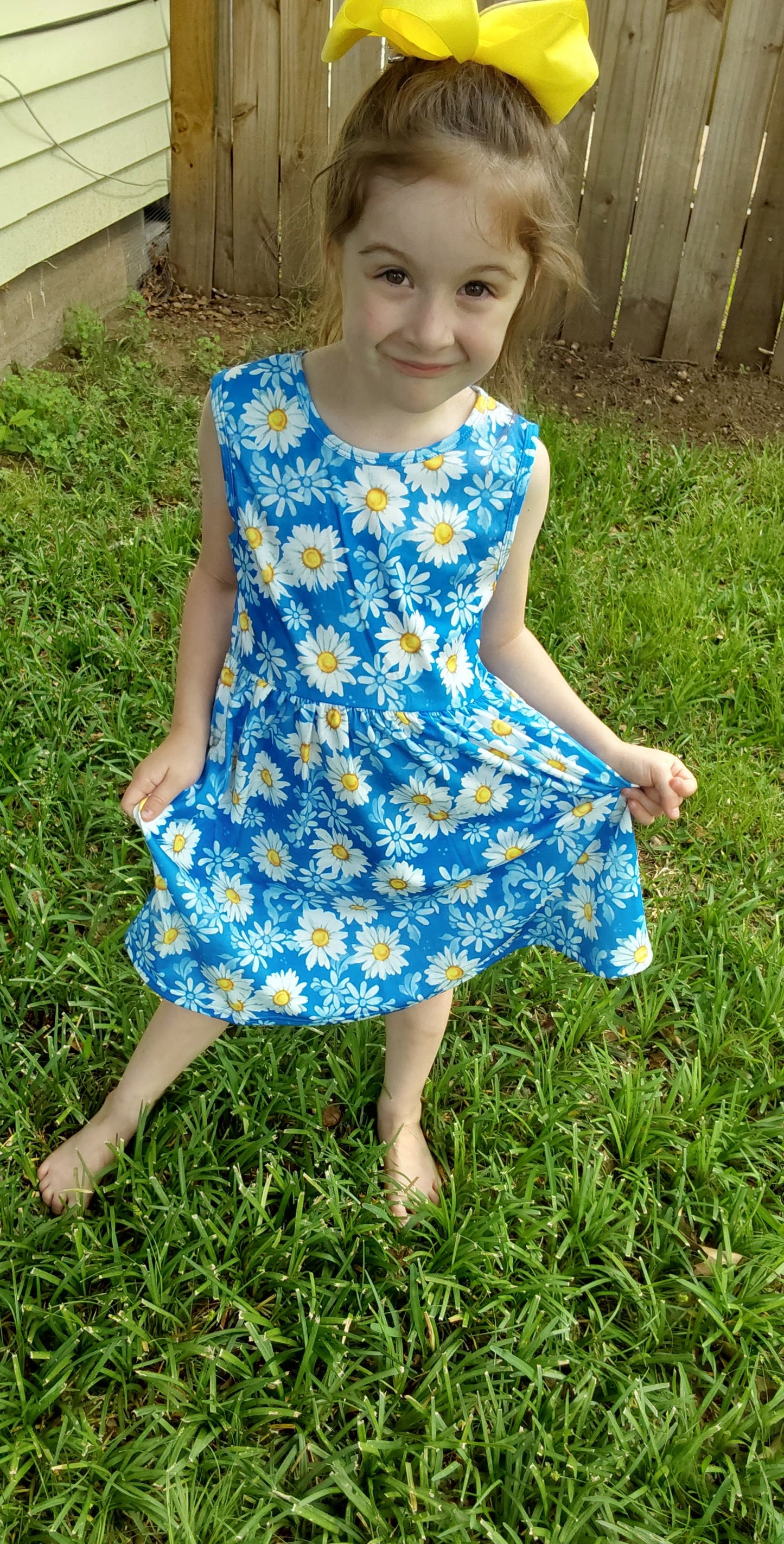 Bkue daisy dress