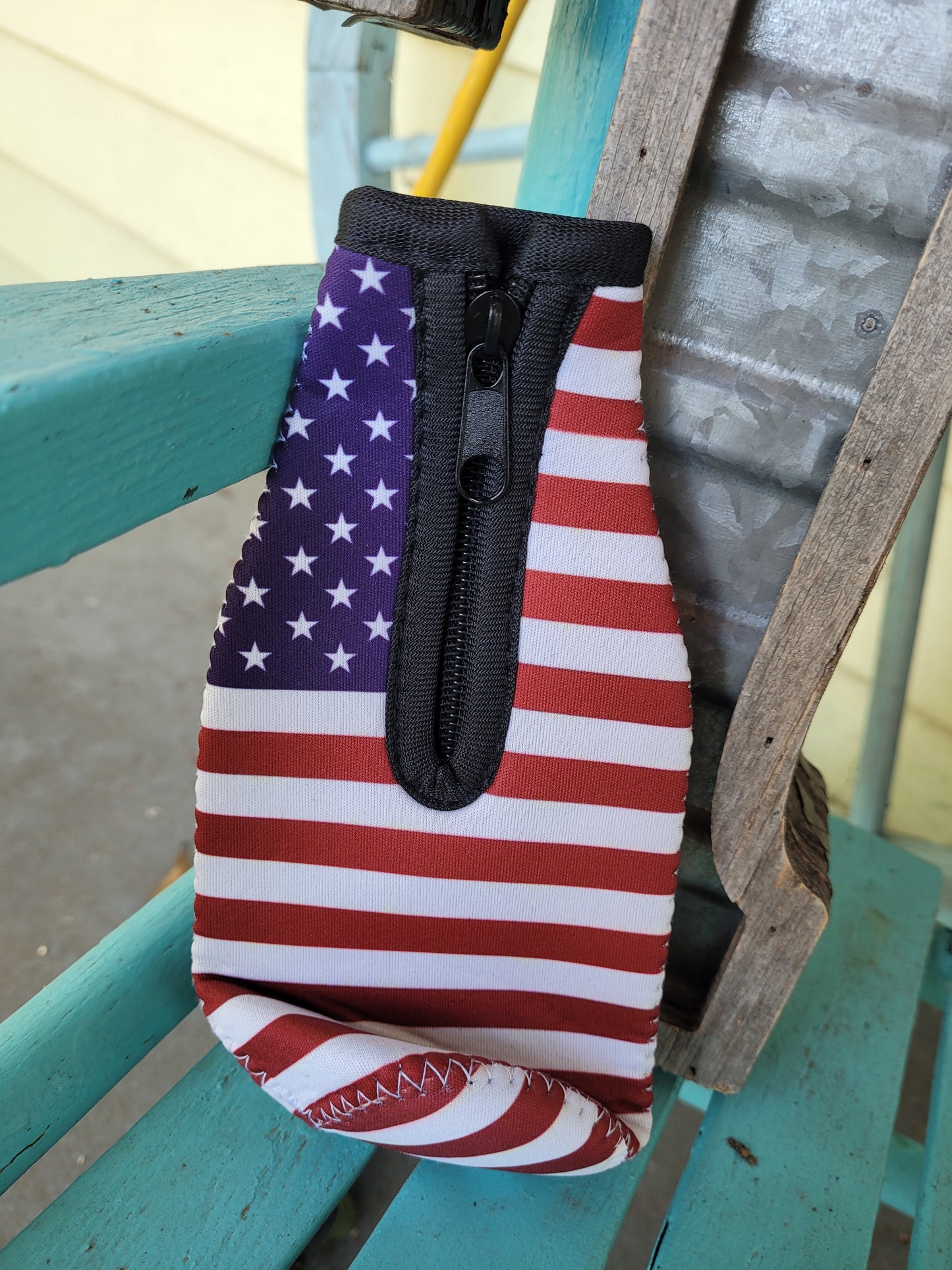 American bottle koozie