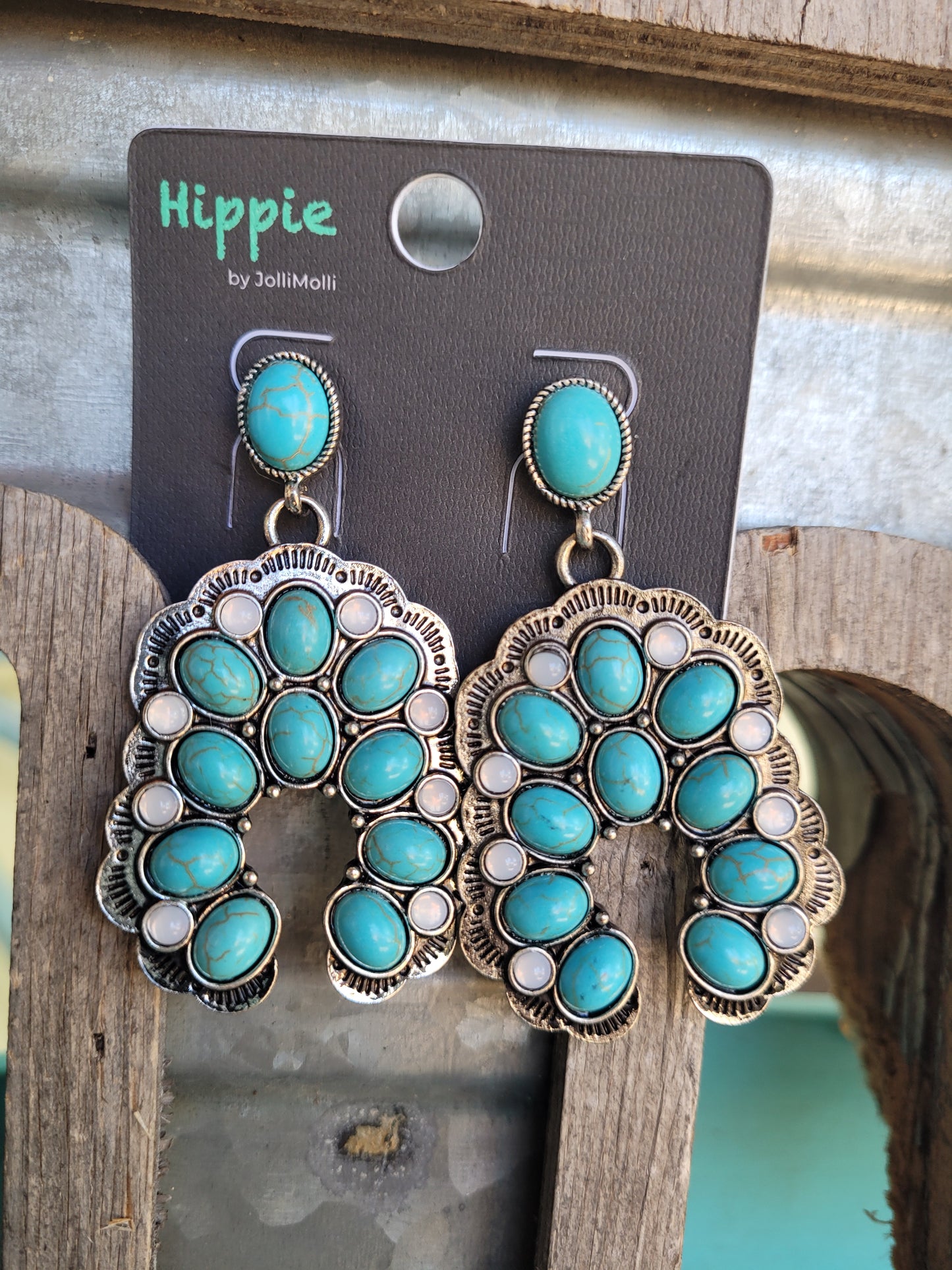 Turquoise studd earrings