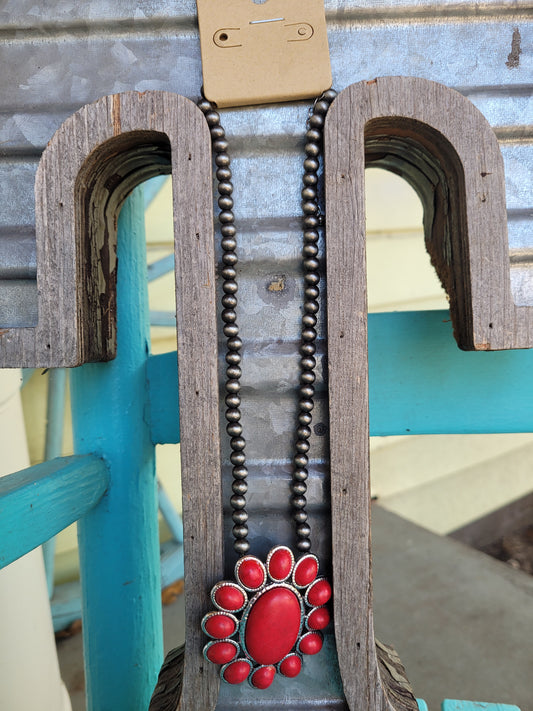 Red squash necklace