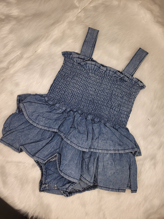 Denim onesie