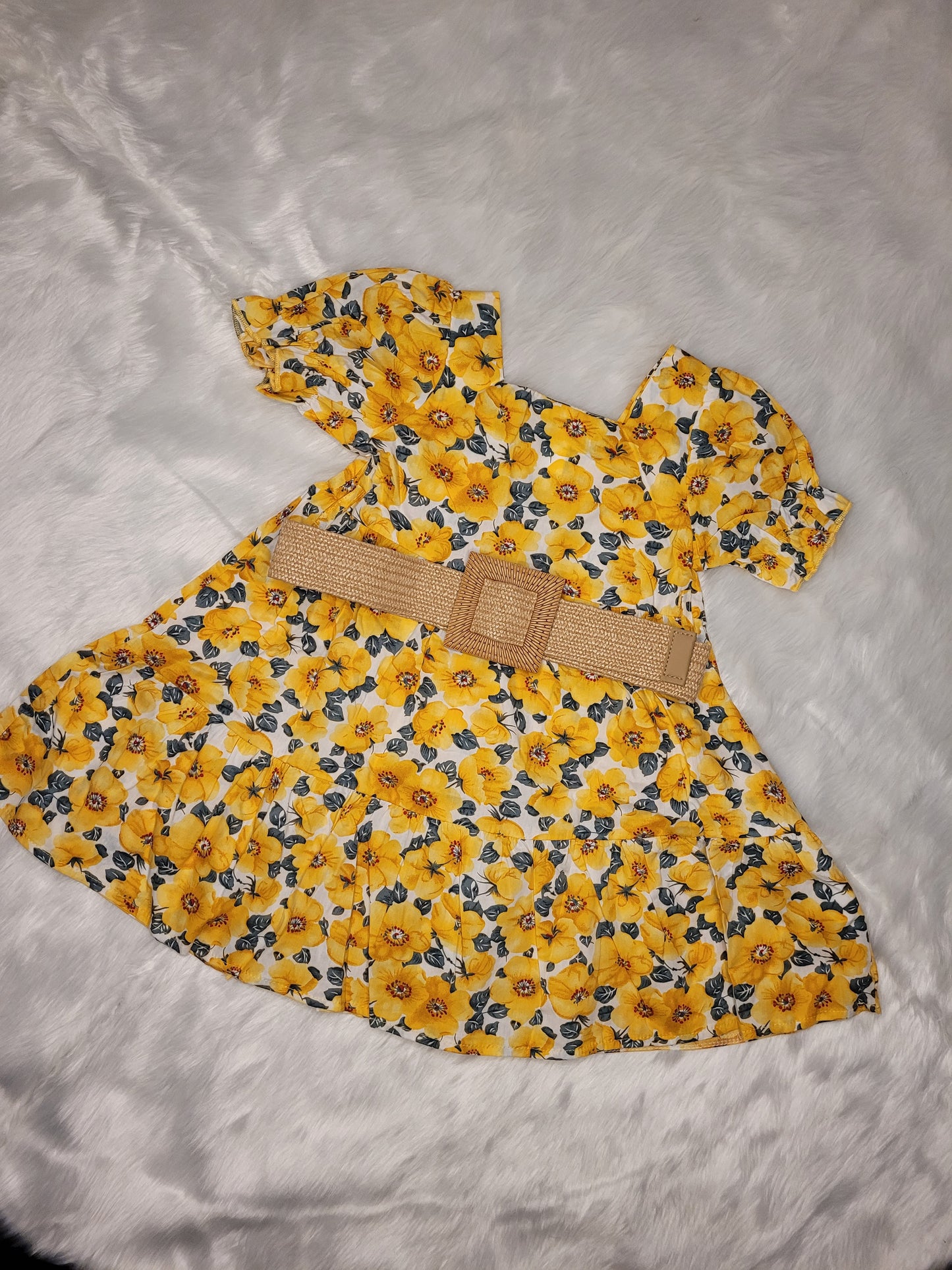 Yellow flower dress