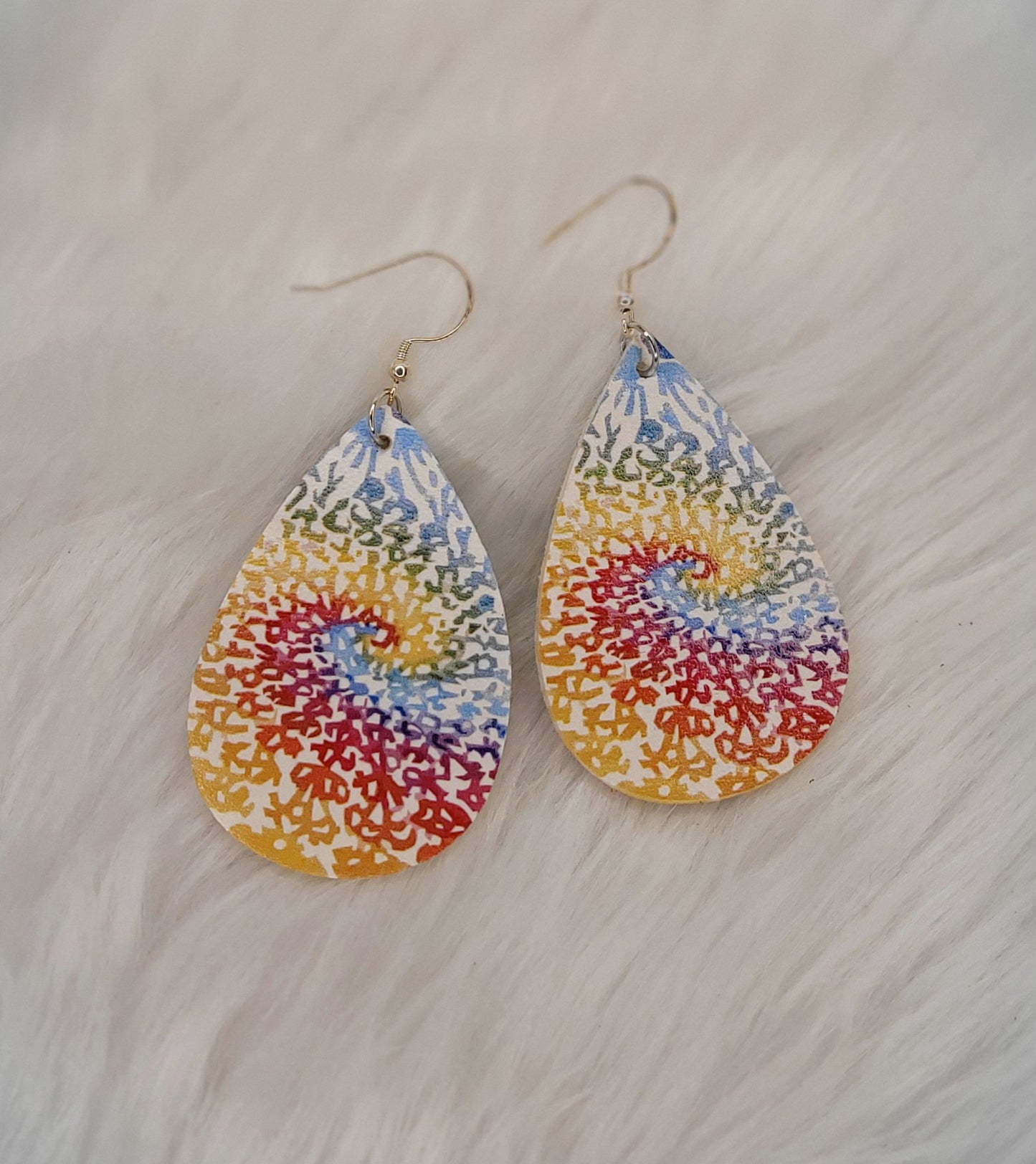 Colorful spring earrings