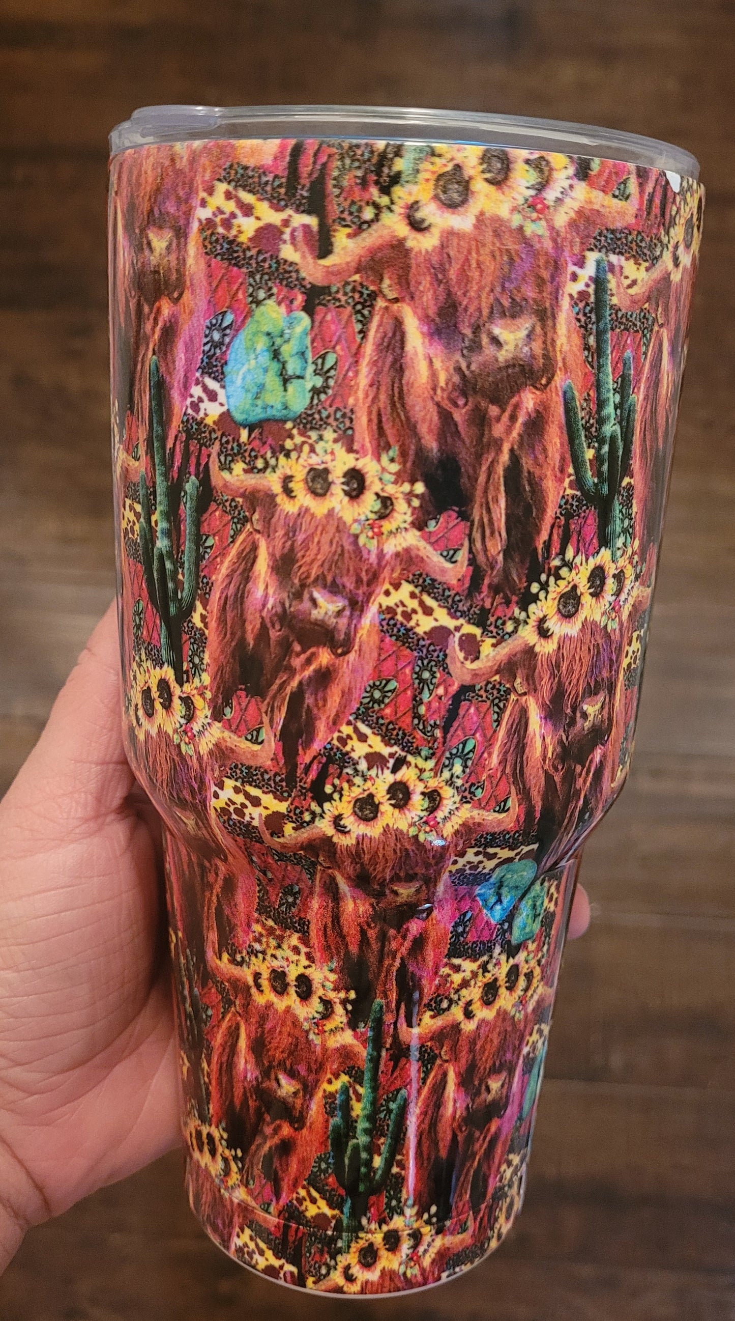 Cow sunflower 30oz cup