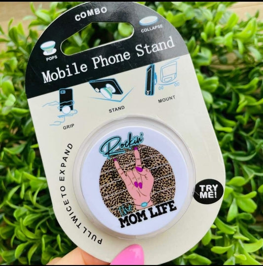 Pop socket rockin mom life