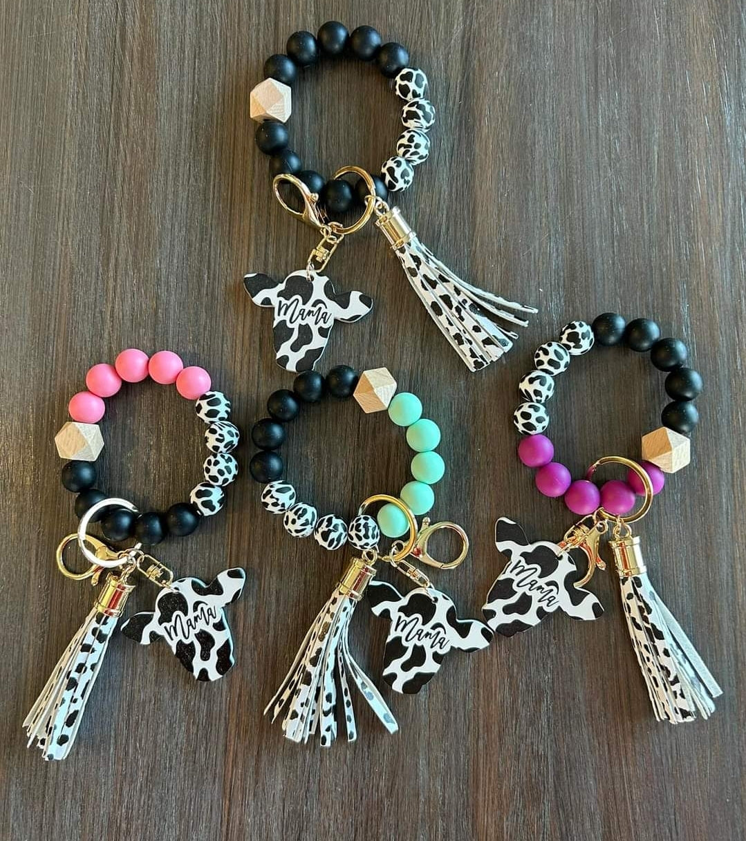 Mama cow keychains